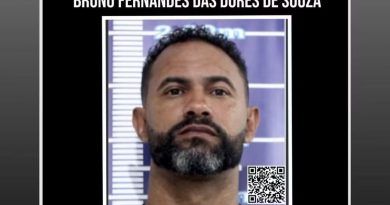 Polícia inclui Bruno em cartaz de procurados após revogação de benefício