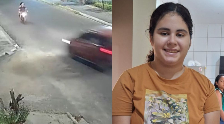 Jovem atropelada ao lado do pai em Teresina apresenta piora e é transferida para UTI