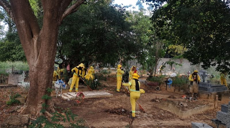 SDU Leste intensifica limpeza dos cemitérios para o Dia dos Pais em Teresina