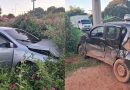 Cinco pessoas ficam feridas após colisão entre dois carros na zona rural de Teresina