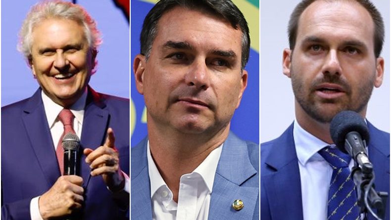 Caiado critica Flávio Bolsonaro por declarações sobre urnas e chama Eduardo de “Pateta da política brasileira”