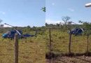 Helicóptero cai em quintal de residência na zona rural de José de Freitas e deixa seis feridos