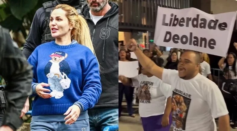 Fãs fazem manifestação na Avenida Paulista e pedem liberdade de Deolane Bezerra