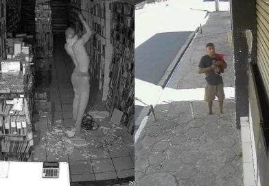 “Ninja do Centro” volta a ser flagrado por câmeras após série de furtos em Teresina