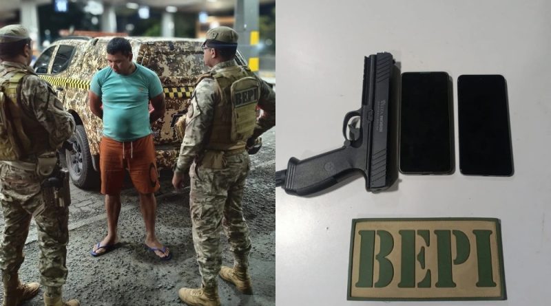 Homem com mandado de prisão por roubo e furto é capturado pelo BEPI na zona Sul de Teresina