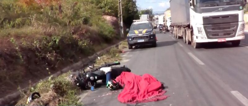 Homem morre atropelado por carreta após cair de moto na zona Sul de Teresina