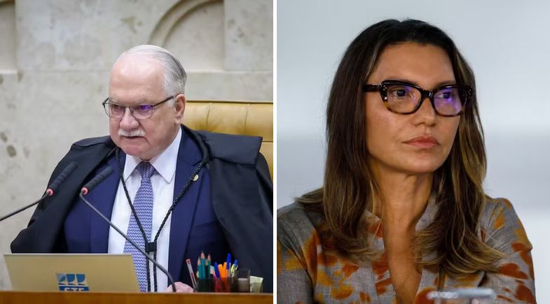 Fachin e Janja se reúnem no STF para discutir ações de combate ao feminicídio