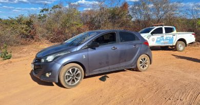 Homem é encontrado morto dentro de carro com marcas de tiros no Sul do Piauí