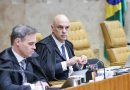 Moraes e Mendonça ficam lado a lado no STF, mas não se cumprimentam durante sessão