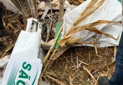 Aeronave monomotor cai em canavial e deixa uma pessoa morta