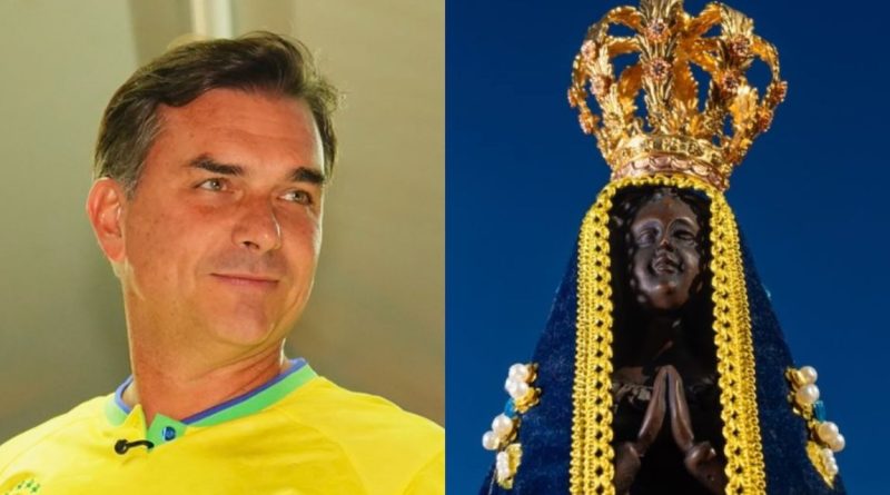 Flávio Bolsonaro nega intenção de retirar título de padroeira do Brasil de Nossa Senhora Aparecida