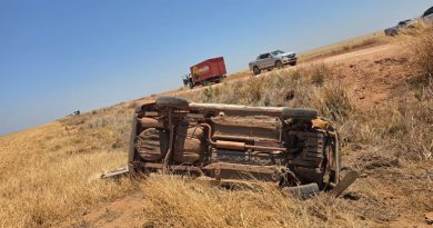 Motorista morre e crianças ficam feridas após capotamento de transporte