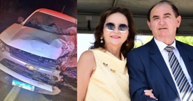 Primeira-dama de Floriano fica ferida em acidente que matou motociclista