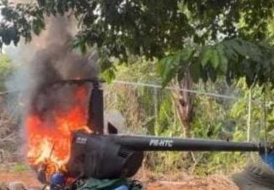 FAB intercepta e destrói helicóptero vindo da Venezuela em Roraima