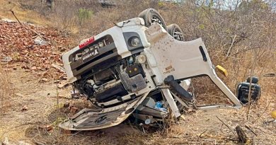 Motorista morre após caminhão carregado de tijolos capotar no Sul do Piauí